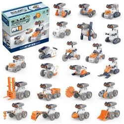 Solar - Powered DIY Robot Car Kit for Kids - Educational Science Toy and Creative Christmas Gift (21 in 1)