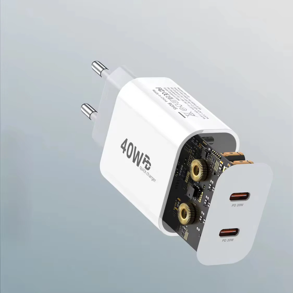 Original 40W Type C Fast Charger with PD Charging Cable - Premium Phone Accessory