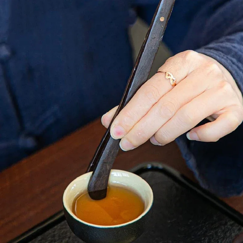 Tea Ceremony Set Heat-resistant Kongfu Tea Tools Wooden Chinese Teaspoon Tong Needle Set Tearoom Supplies 6Pcs/Set