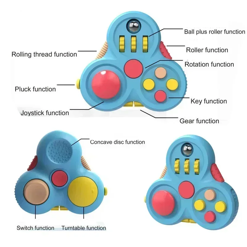 Fidget Toys Rotating Magic Bean Adult Antistress Fidget Toy Autism ADHD Stress Relief Fingertip Toys For Kids Fidget Pad