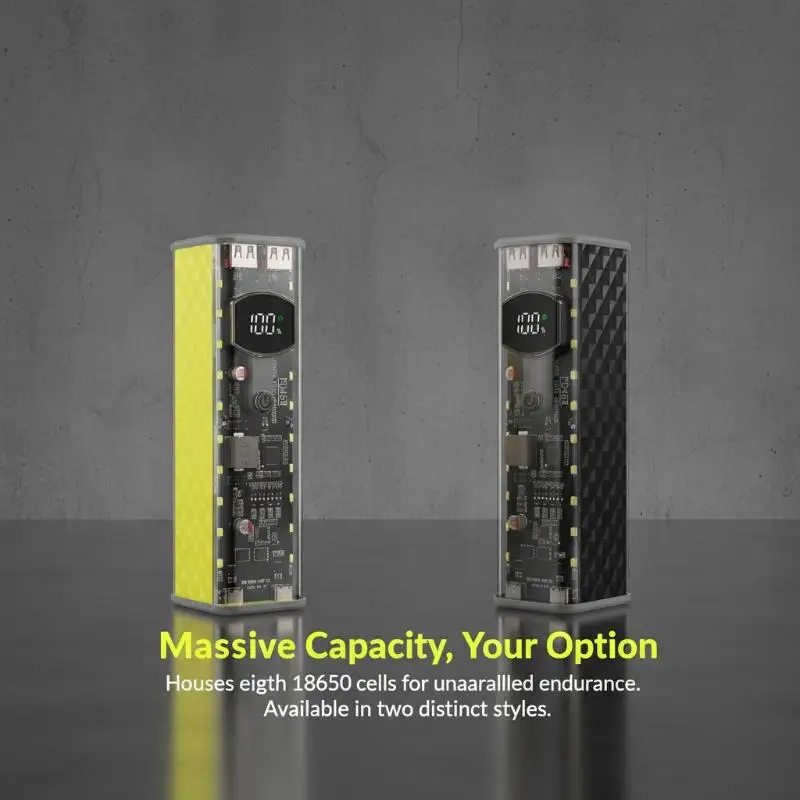 Custodia fai-da-te per power bank PD45W con 8 celle per batterie 18650, ricarica rapida, ideale per alimentazione mobile in viaggio o in escursione - Image 6