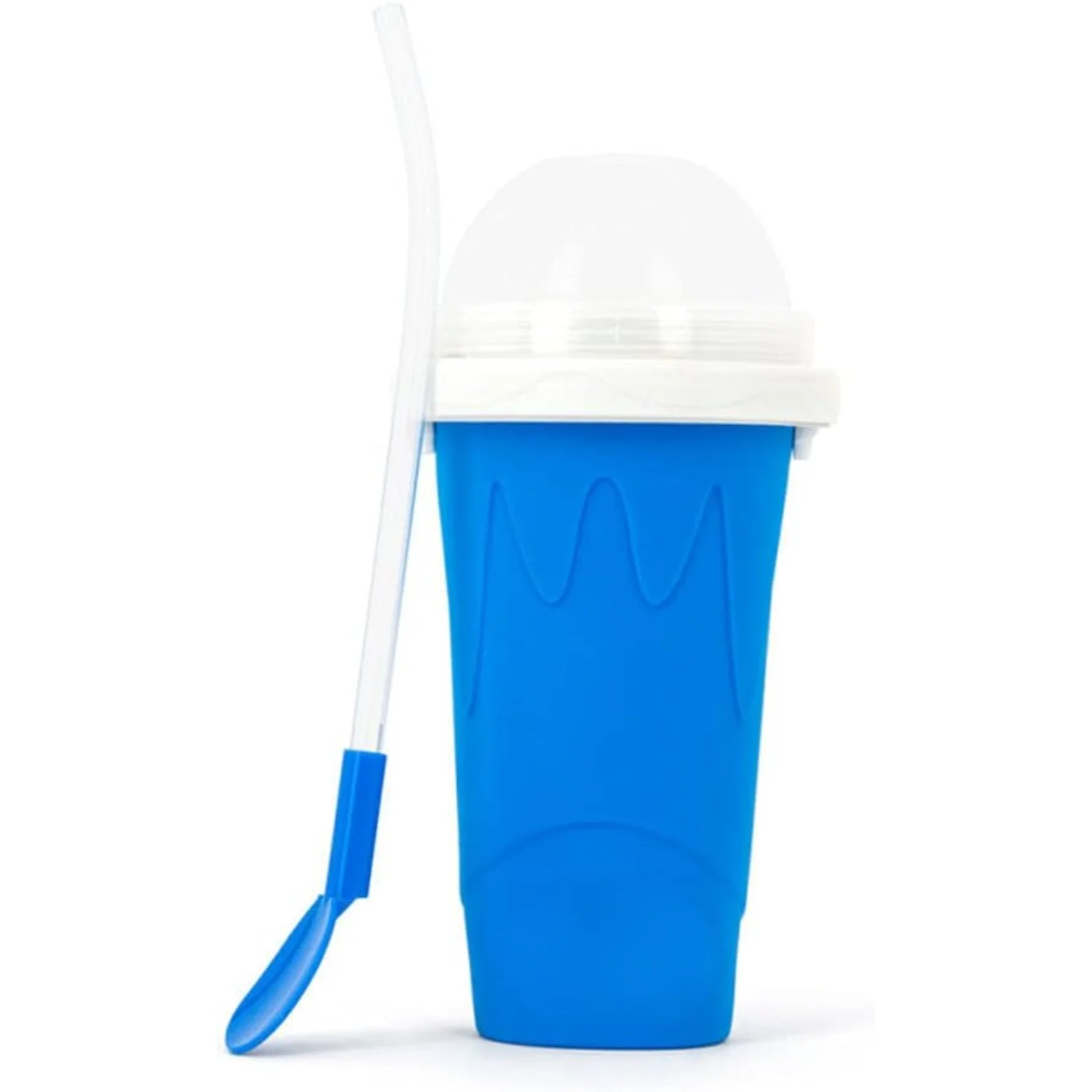 Ice Cup Travel Portable Double Layer Silica Cup Children's Adult Slushy Ice Pinch Hot Summer Cooler Smoothie Silicon