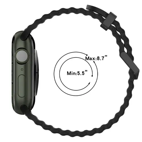 Ocean Strap For Apple Watch Band Ultra 3/2 49mm Series 11 10 46mm Sports Bracelet Wristband iWatch 9 8 7 6 5 SE 45mm 44mm Correa - Image 6