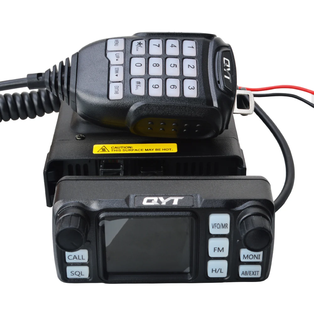 Walkie talkie QYT KT-5000 VHF UHF dvojí pás VOX mini barva obrazovka odnímatelné přední panel scrambler FM mobilní rádio