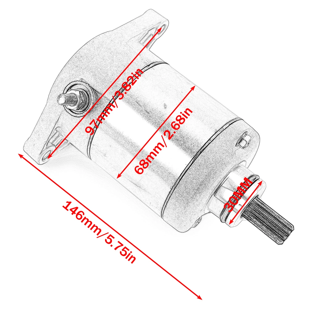 Starter Motor for Suzuki LTF400 LTA400 Eiger 4WD 2WD ATV F/C K2-K8 Eiger King Quad LTA 400 LTF 400 31100-38F00 Motorcycle