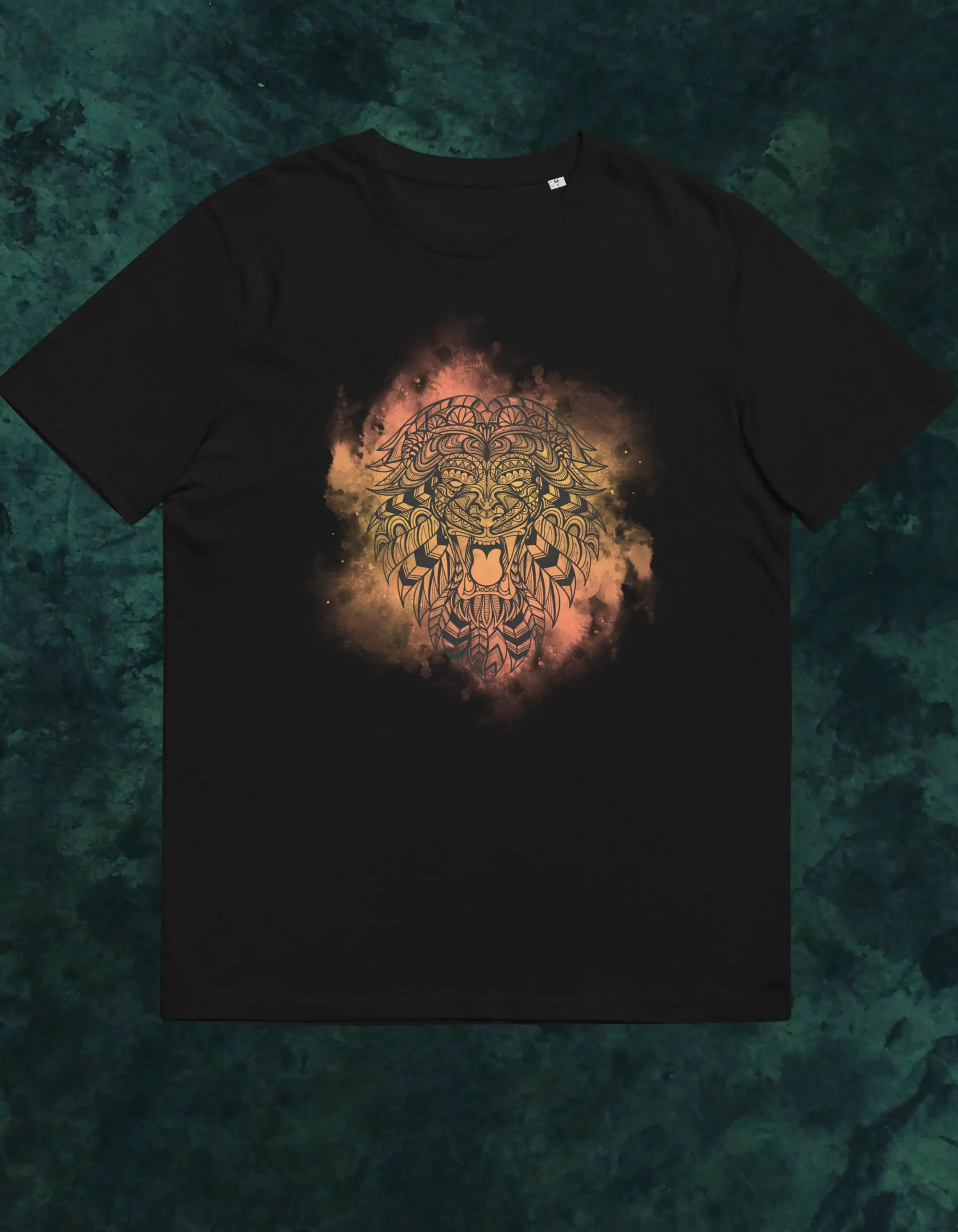 Mandala Sacred Lion T Shirt Unisex Geometric Animal_voghion.com