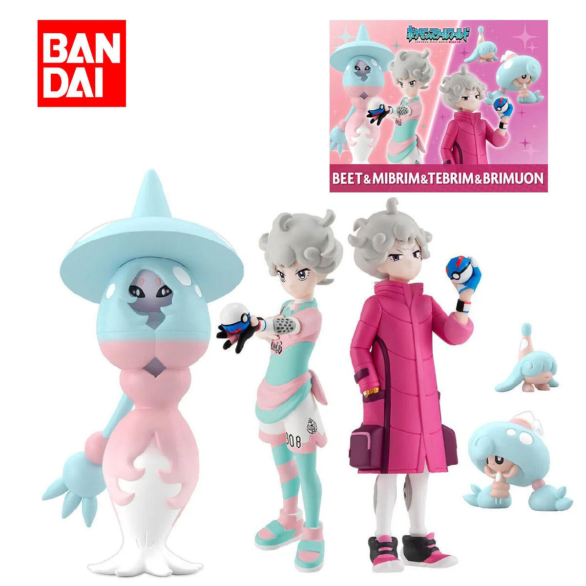 

Goods In Stock 100% Original Bandai Pokemon Scale World Hatterene Bede Hatenna Hattrem Galar Region PVC Doll Decoration Model