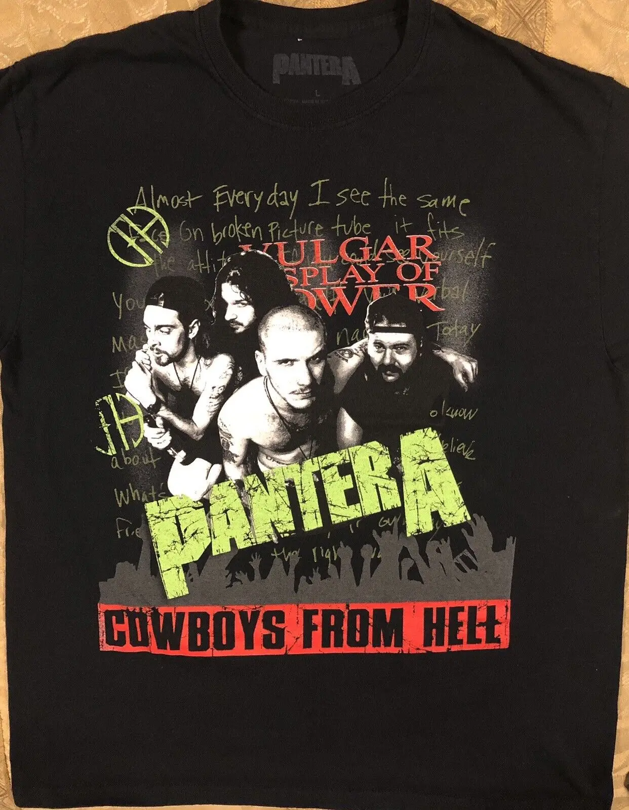 Pantera Grandi Cowboys From Hell T Shirt Maniche Lunghe O Corte
