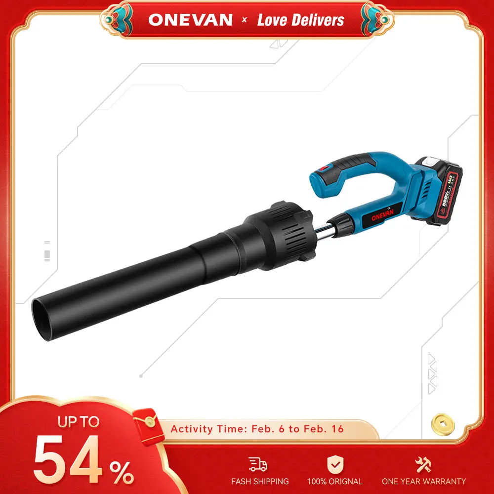 Onevan 5500W 52000Rpm Ventilatore Senza Spazzole Ventilatore Elettrico Senza Fili Spazzaneve Spazzaneve Attrezzi Da Giardino Per Batteria Makita 18V