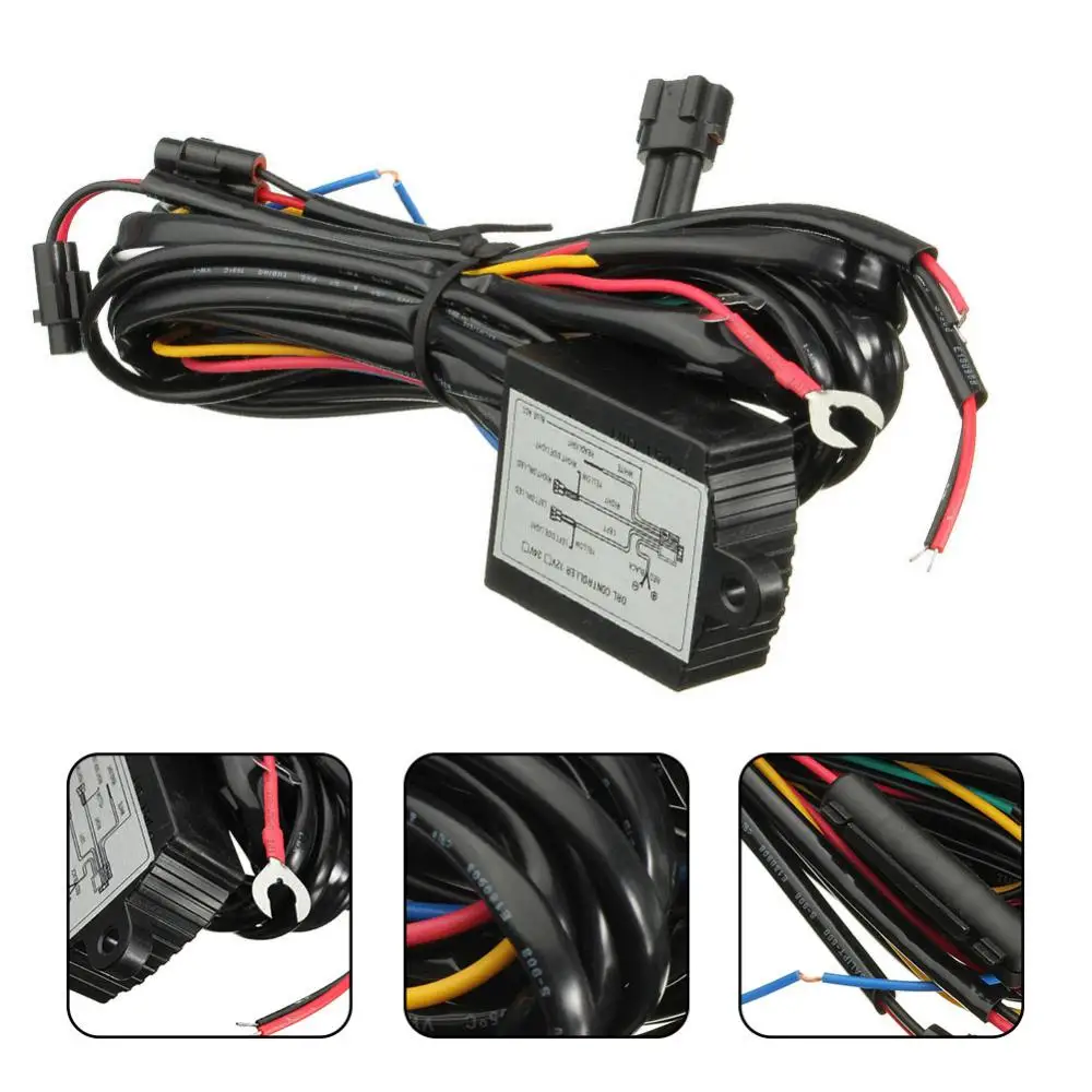Hot Sale DRL Daytime Running Light Dimmer Dimming Relay Control Switch Harness On Off Automotive