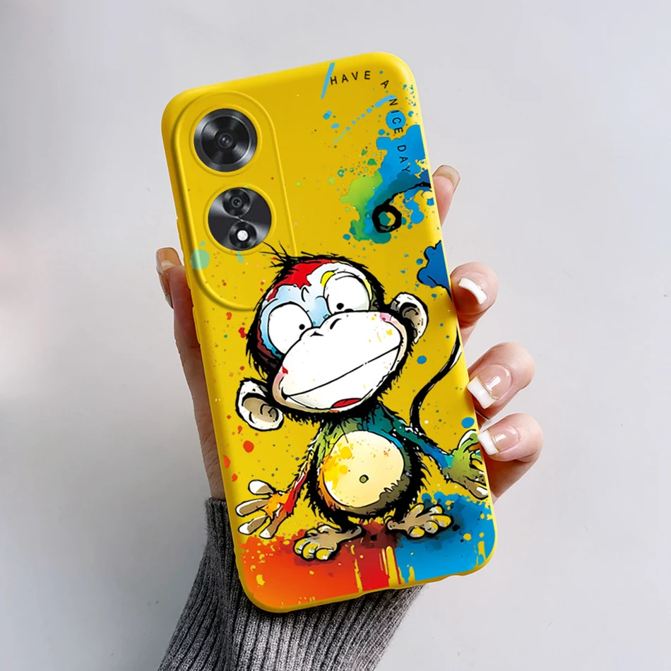 Cute Bear and Frog Cartoon Painted Shockproof Soft Silicone Back Cover Case