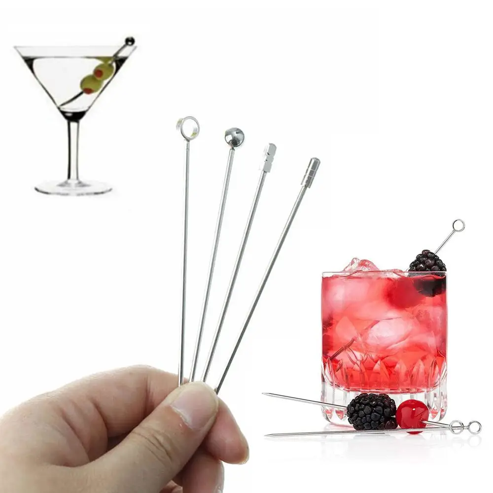 Creative Kitchen Tools Party Bar Decoration Cocktail Picks Fruit Sticks Fruit Fork Toothpicks