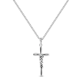 Women's Sterling Silver Faith Cross Necklace