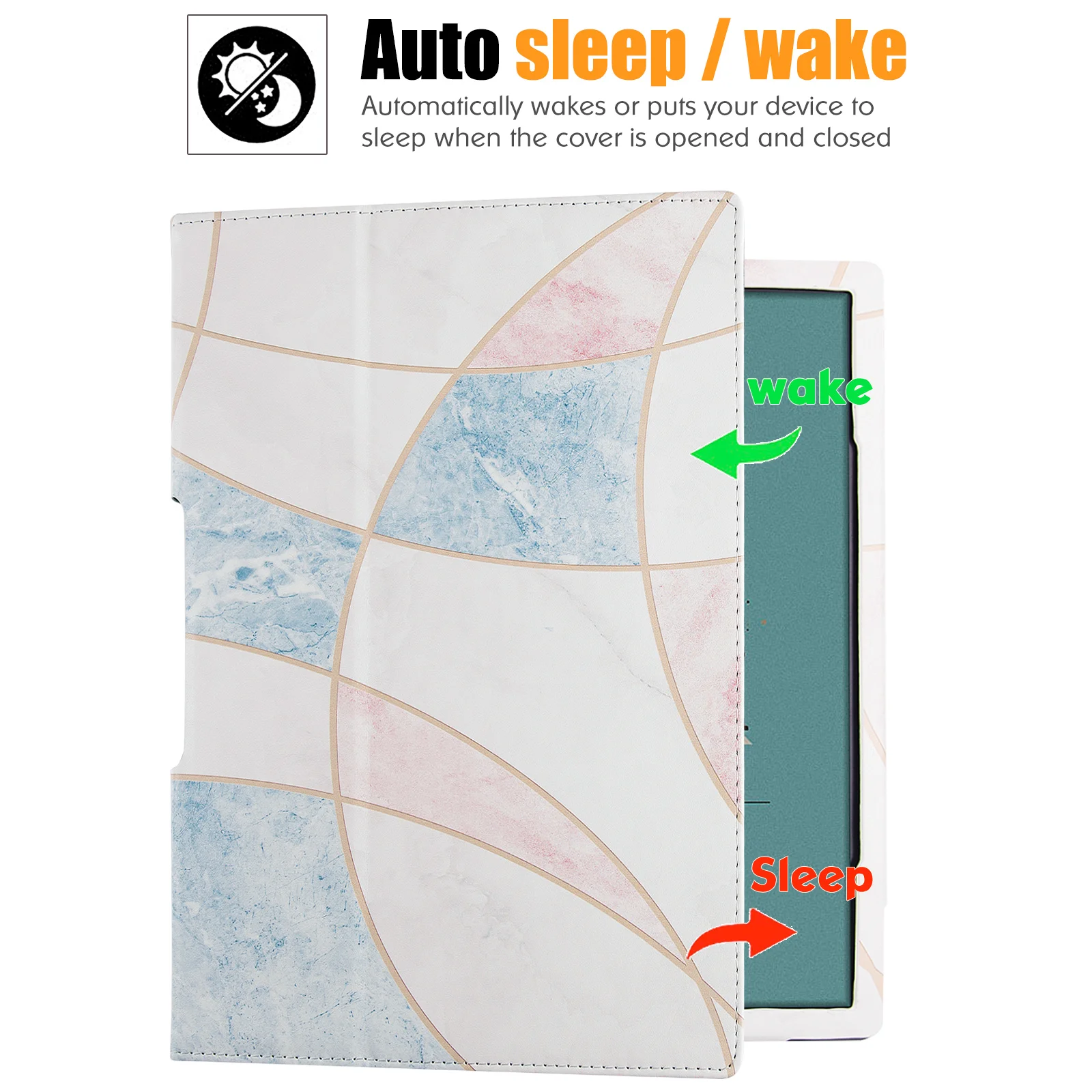 Couro Stand Case para Tablet Capa de Manga com Auto Dormir And Wake Onyx Boox Note Nota Air3 c Nota Air2 Nota Air2 Plus Epaper 103 pu - Imagem 3