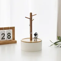 1PC Nordic Bamboo Tree Branch Storage Tray Living Room Desktop Key Hanger Jewelry Display Frame 2024 New 1