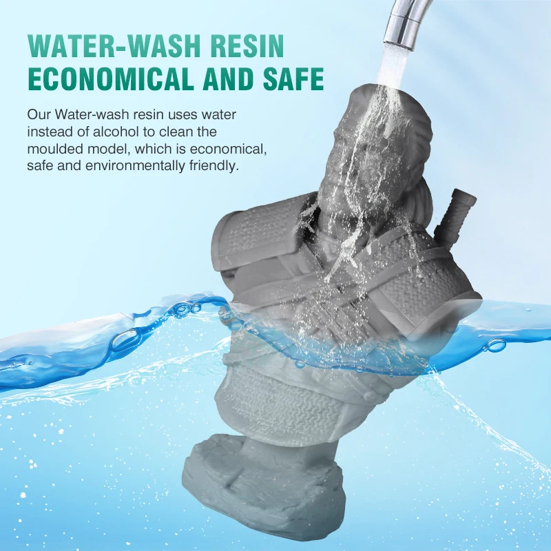 SUNLU Water-Wash Resin 1KG LCD Printer Photon Curing Liquid Good Precision Good Molding Low Odor Model Garage Kits Printing