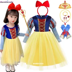 Snow White Dress for Girls Party Princess Dress Kids Baby Gifts Halloween Costume Dresses For Girls Baby Girl Tutu Dress Infant