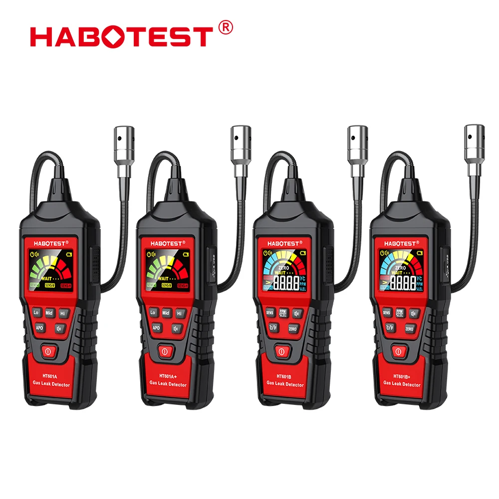 Tanio HABOTEST HT601A HT601B detektor wycieku gazu 0-1000PPM Alarm dźwiękowy