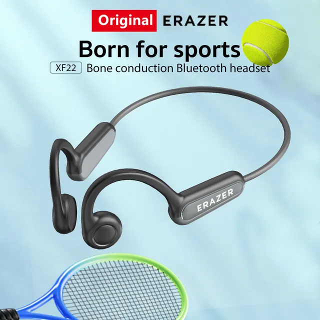 Original ERAZER XF22 Earphone Bluetooth 5.4 Sports Wireless Headphones Bone Conduction Headsets with Mic Neckband headphones