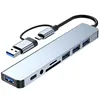 8 In 2 USB HUB With Splitter Card Reader, USB C Port, USB 3.0 / 2.0, SD/TF Splitter Card Reader, Docking Station 5 8 In 2 USB HUB With Splitter Card Reader, USB C Port, USB 3.0 / 2.0, SD/TF Splitter Card Reader, Docking Station 5
