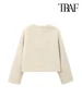 TRAF-Thick Warm Faux Fur Jacket for Women, Long Sleeve Coat, Front Toggle, Female Outerwear, Chic Tops, Fashion 2