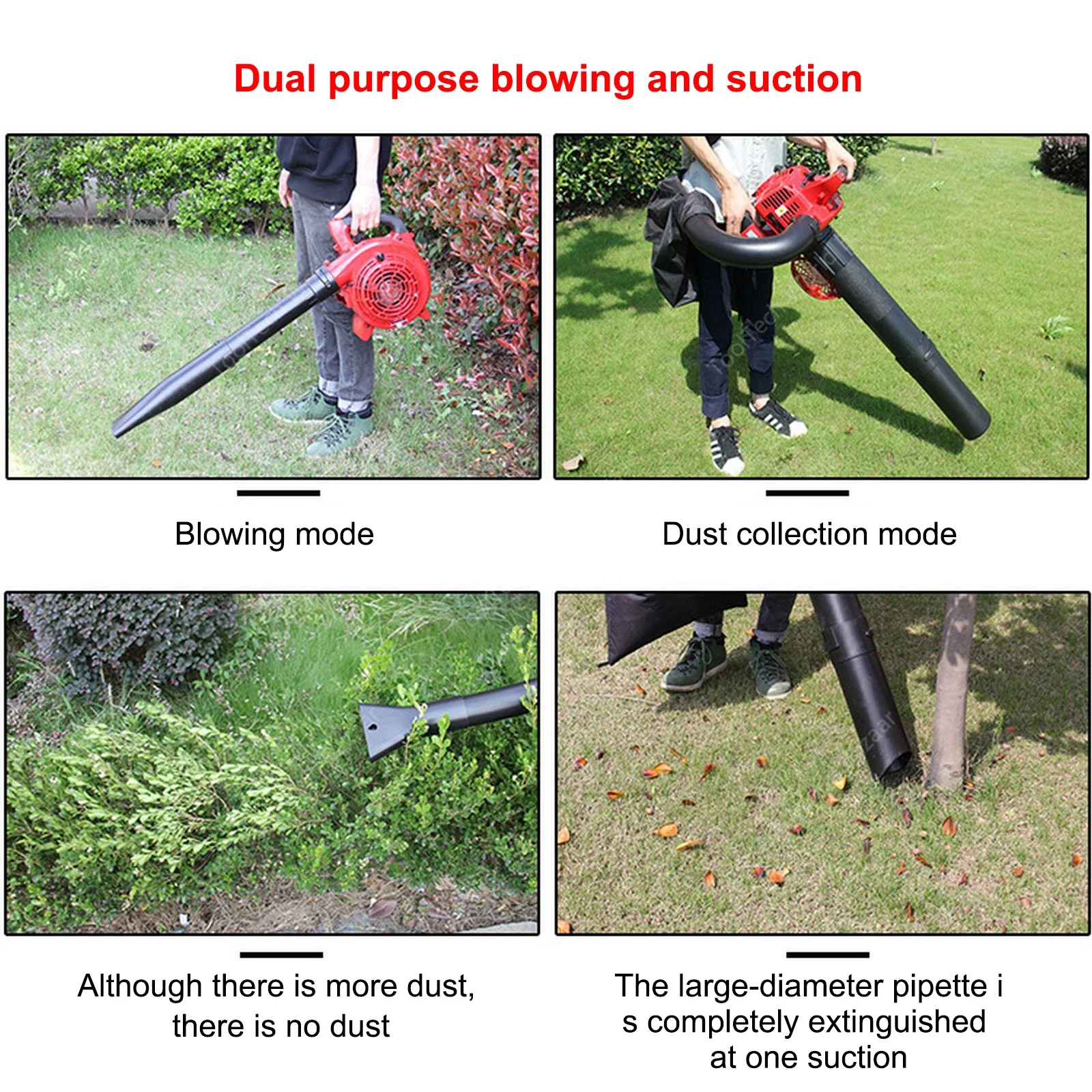 Cordless Gasoline Air Blower Vacuum Snow Blower Garden Leaf Cleaner Collector Dust Blower Tool 5
