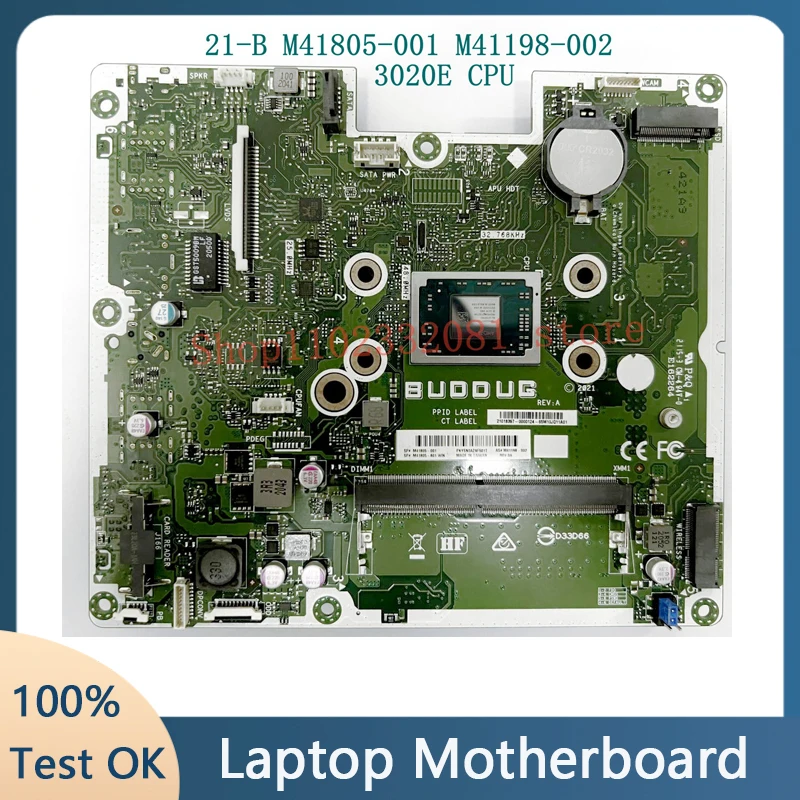 M41805-001 M41805-601 M41198-002 Scheda Madre Per Scheda Madre Portatile Hp 21-B Con Cpu 3020E 100% Completamente Funzionante Bene