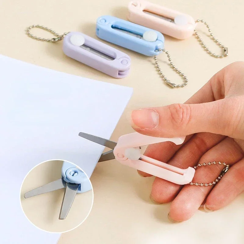 

Supplies Office Scissors School Morandi Mini Creative Tool Simple Folding Portable Art Paper-cutting Stationary