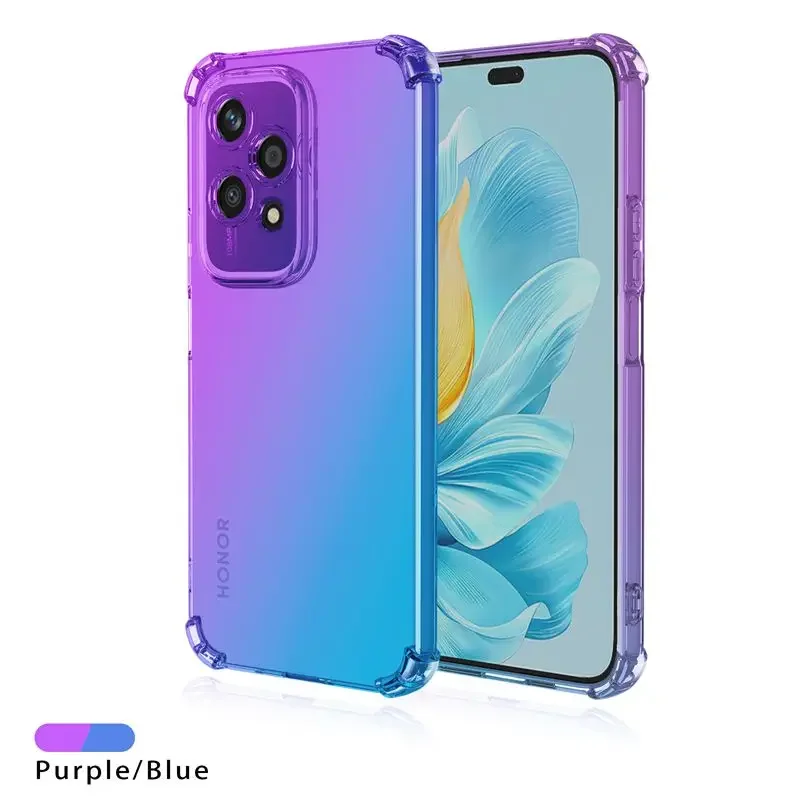 Shockproof Gradient TPU Transparent Protective Case