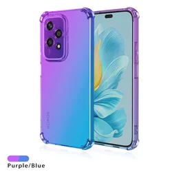 Shockproof Gradient TPU Transparent Protective Case for Honor 200 (Purple Blue)