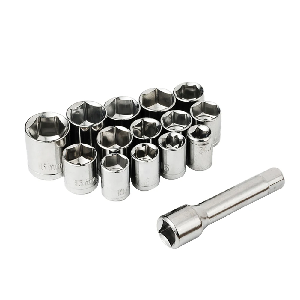 40Pcs/Set Hand Tools Socket Wrench Set Steel Drive 1/4-Inch Socket Set Quick-Release Ratchet Wrench Car Repair Combination Suit