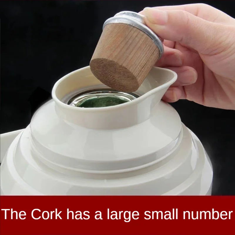 Wood Thermos Bottle Stopper Cork Wood Thermos Stopper Small Bottle