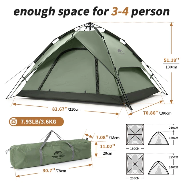 Naturehike Automatic 3P Tent 5