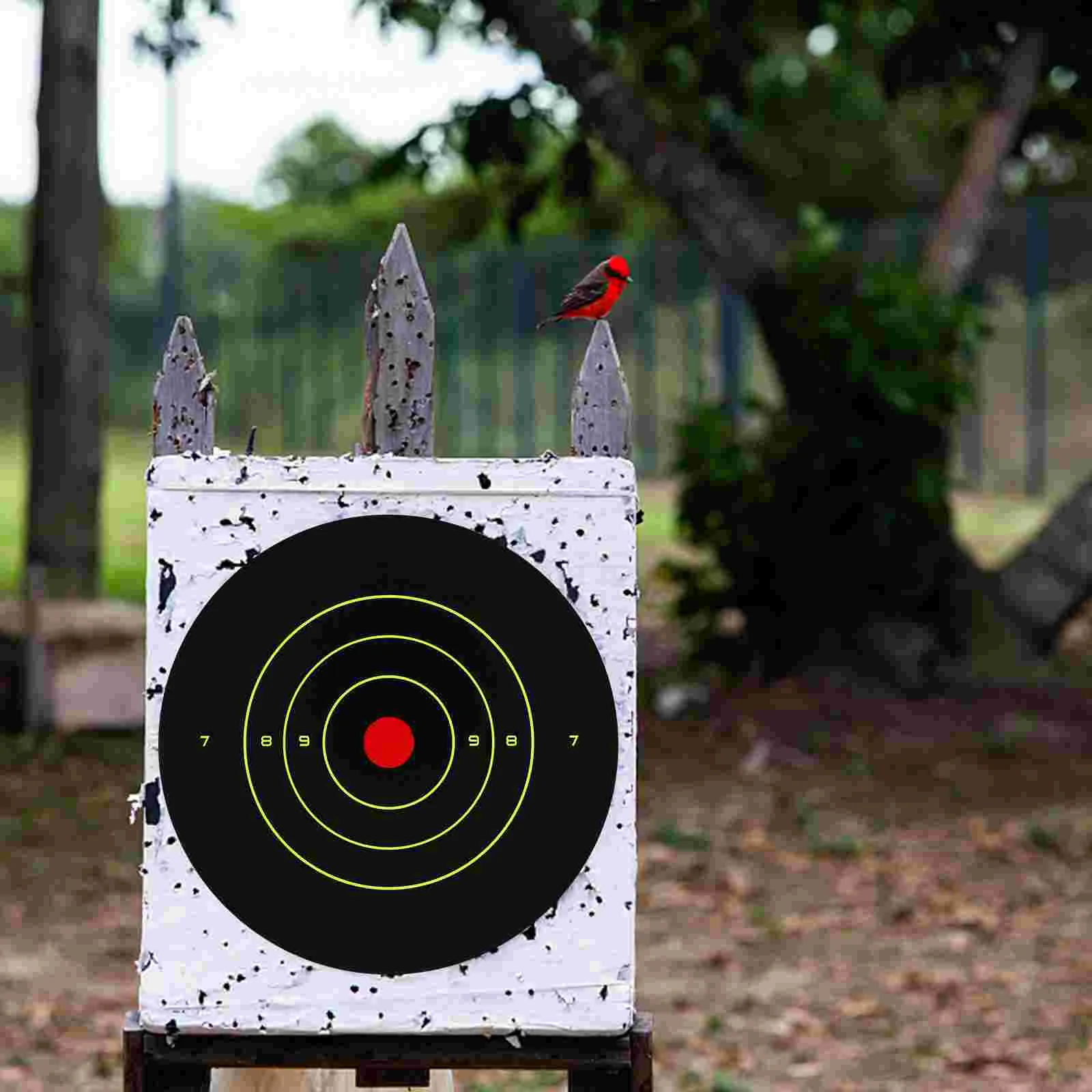 30 Pcs Target Paper Round Zone Targeted Self-adhesive Splatter Stickers Splatter Sports Accessories Self-adhesive Splatter