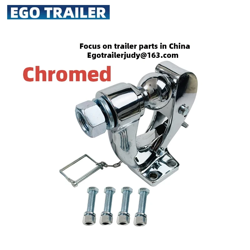 Egotrailer Chromed 5TON  COUPLEMATE Pintle hook combo with 2