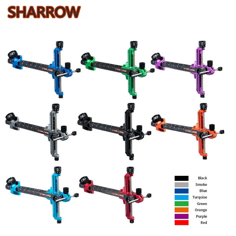 Tiro Con L'Arco Arco Ricurvo Sight Carbon Bar 1 Pin Alluminio Targeting Caccia Arco Freccia Accessori Per Il Tiro