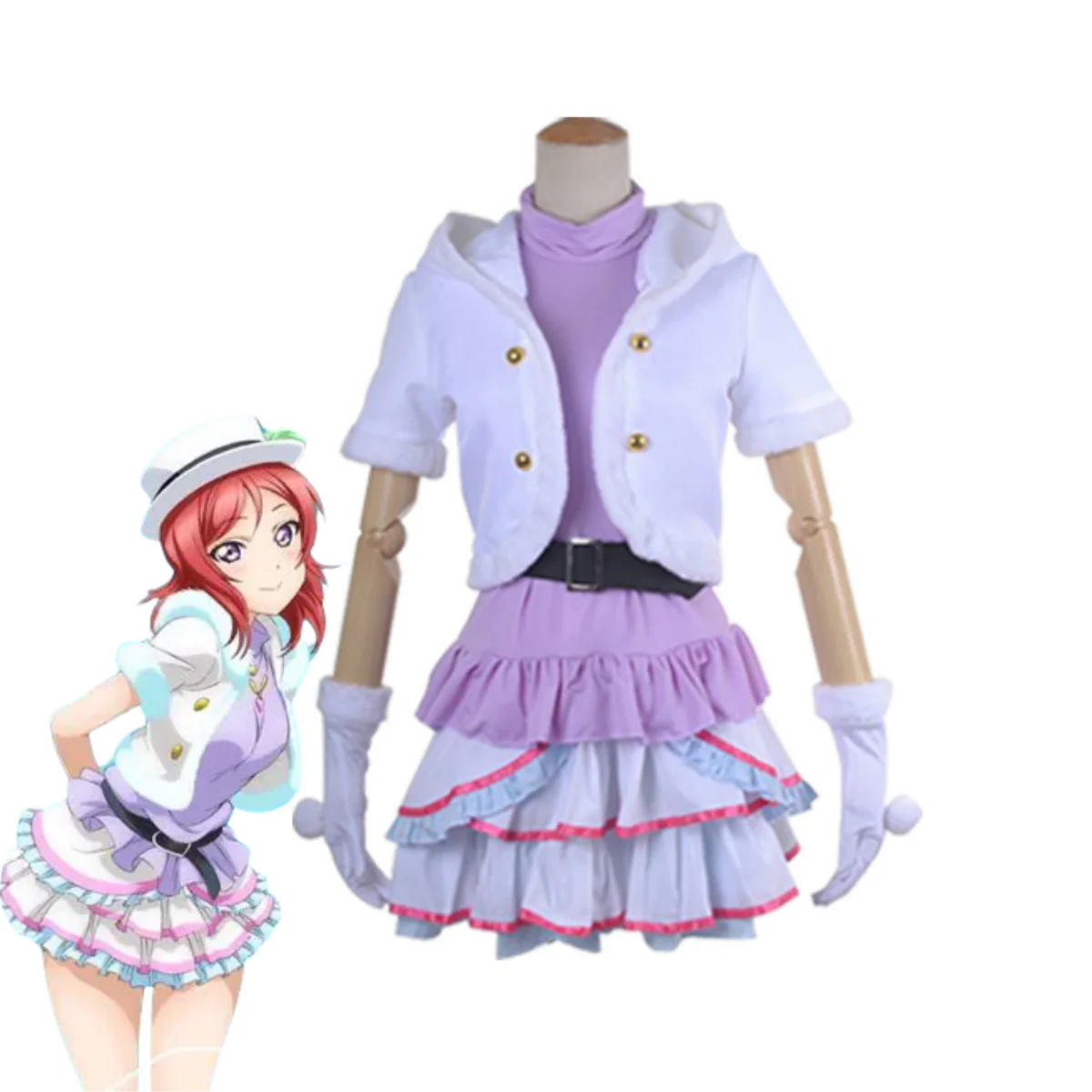Love Live Kotori Minami Snow Halation Winter Dress Cosplay Costume