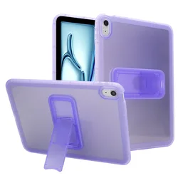 Enhanced TPU Stand Cover Case for iPad - Durable and Stylish Protection (Purple)
