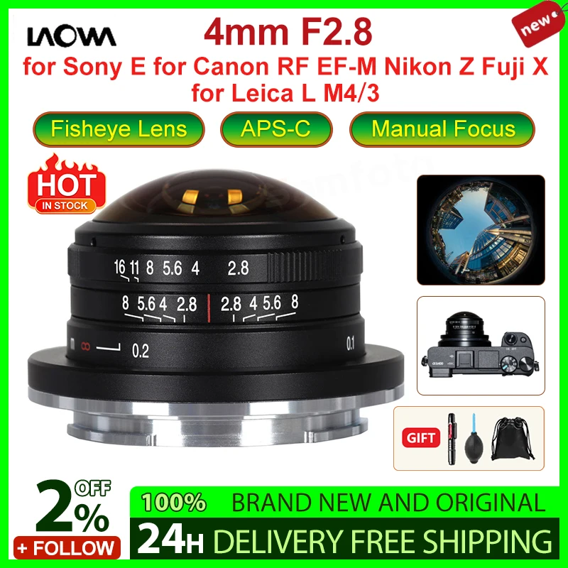 Venus Optics Laowa 4mm 210° Circular Fisheye Manual Focus