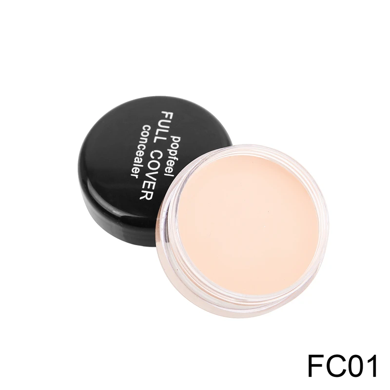 Concealer Foundation Cream Makeup Base for Full Coverage Freckles Acne Spots Dark Circles