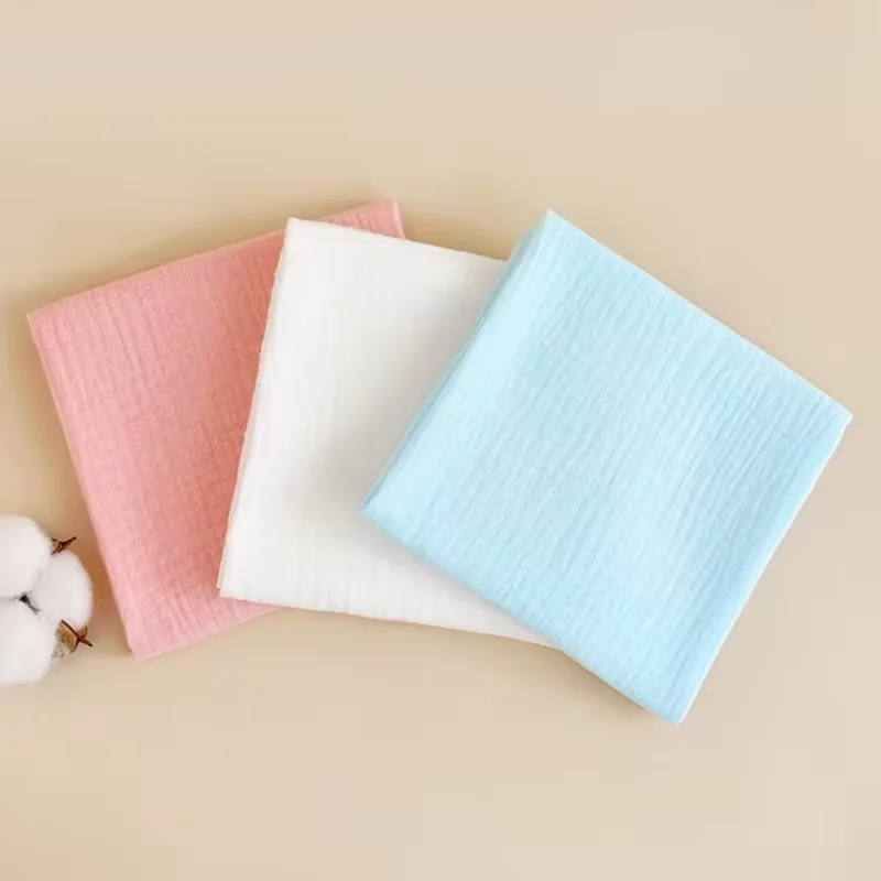 Gauze Diaper 8Pcs/let Soft Cotton Baby Washable Reusable Double Layer Changing Towel