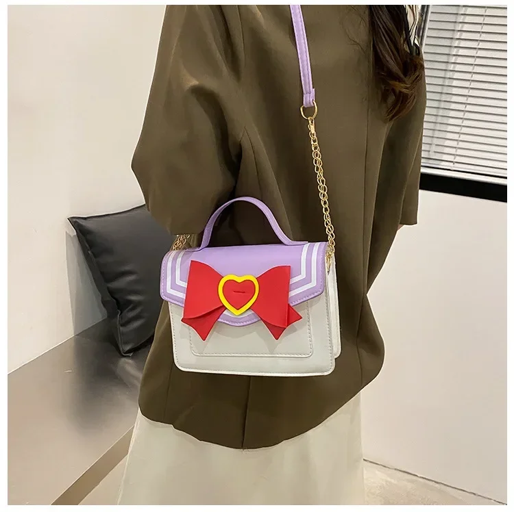 NEUE Anime Sailor Moon Luna Damen Handtasche Katze Form Kette Frauen Schulter Tasche Cosplay PU Leder Tasche Mädchen Frauen Tote Tasche – Detail 35
