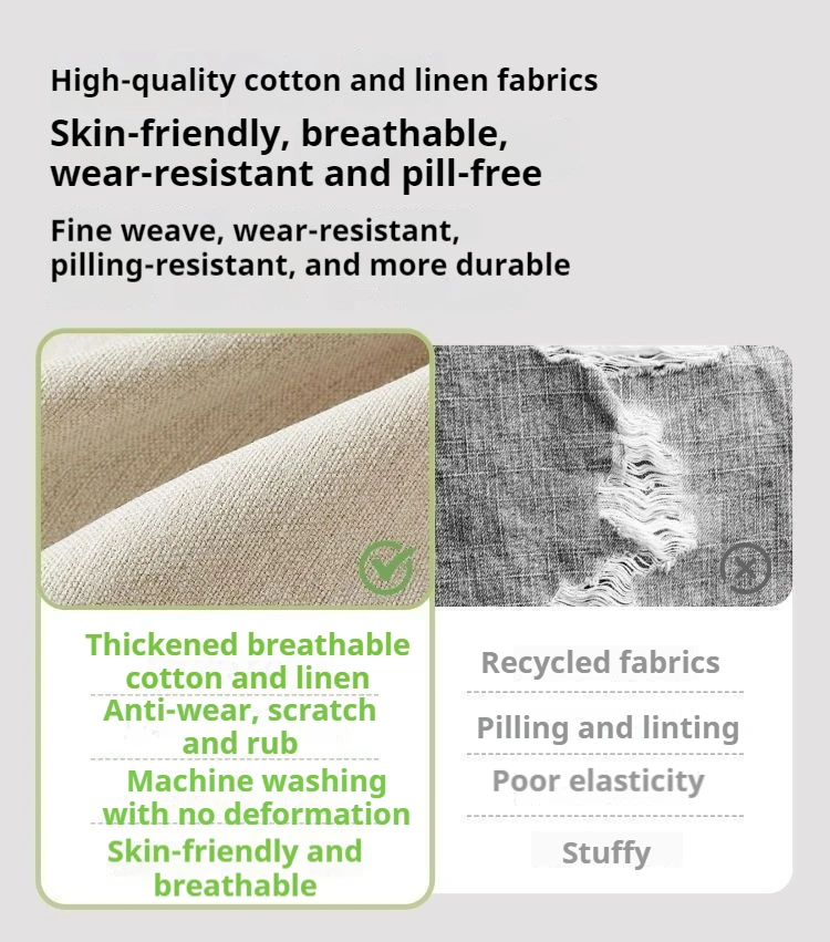 Description Picture 3 of itemClassic Bean Bag Soft Leisure Sofa Lazy Couch Bag Linen Cloth Lounger Seat Tatami Living Room Furniture Bedroom Chair