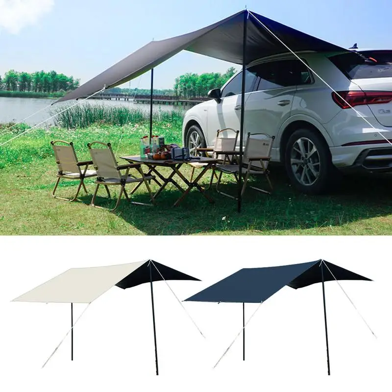 

Car Camping Tents Automotive Tent Awning Canopy Waterproof Oxford Awning Portable Spacious Camping Tent for Sedans SUV Trucks