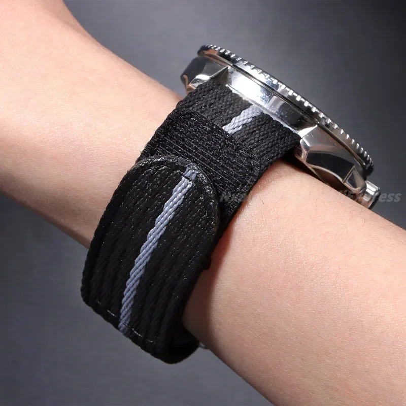 Nylon Canvas Watch Strap - Military Sports Style, Unisex Replacement Wristband