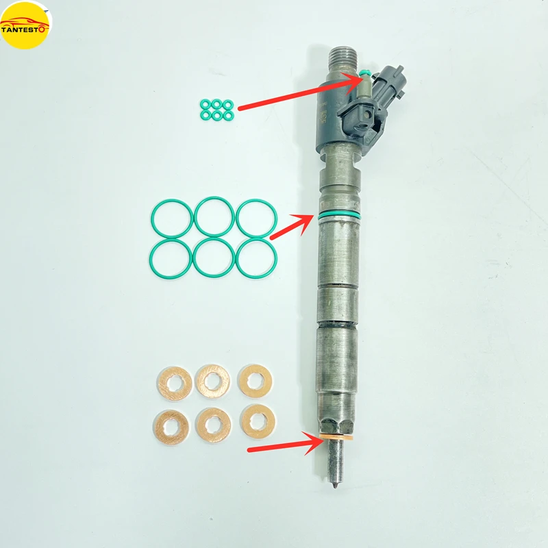 3 Pz Piezo Iniettore Di Carburante Ugello Guarnizione In Rame 059130119 059130519 Wht000884 03 L130277 059130277 Per Audi Vw Seat Skoda 1.6