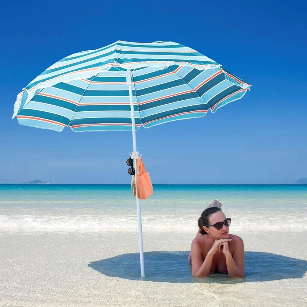Sun Umbrella Base Plastic Ground Insert with Four-corner Hook Beach Umbrella Sand Anchor Frame Accessories