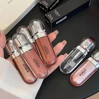 Kiko 3D Hydra Lip Gloss Non-fading Waterproof Blusher Moisturizing Shimmer Makeup Lip Gloss Lipstick Brun Pearly Mauve Liner 2