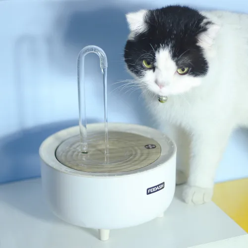 자동 고양이 물 분수 필터, USB 전기 음소거 애완 동물 음료 그릇, 애완 동물 마시는 디스펜서, 고양이 물 필터, 2000ml 2