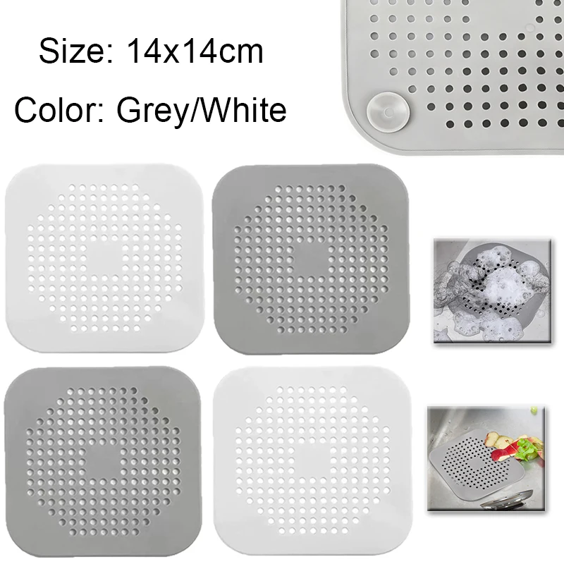 Description Picture 2 of item4/8/12/16/20pcs Reusable Silicone Drain Hair Catcher Filter Strainer Stopper Cover for Sink Bathroom Shower Tub Anti-Clogging